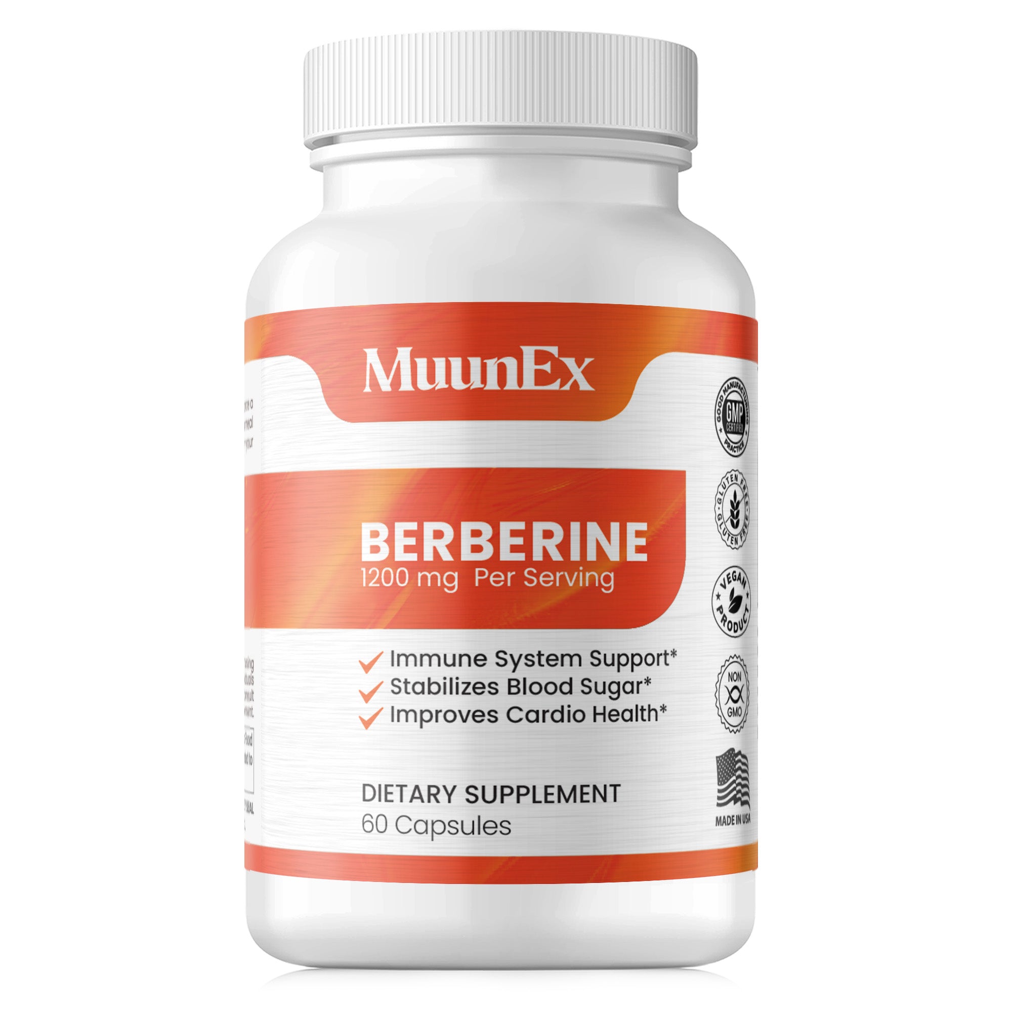 Muunex Berberine 1200mg - 60 Capsules