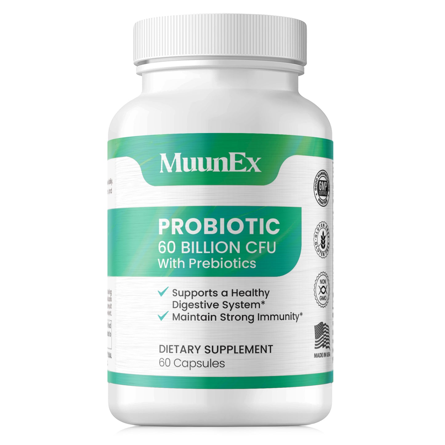 Muunex Probiotics - 60 Capsules